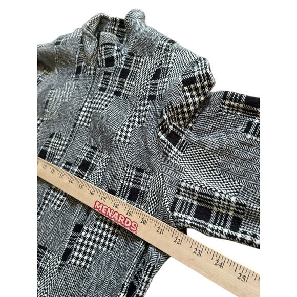 Coldwater Creek W18 Women’s Jacket Plaid Houndstooth Patchwork Style Zip Front - Picture 8 of 9